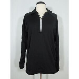 JOCKEY Top L LARGE Sport Mens Quarter Zip Athletic Fit